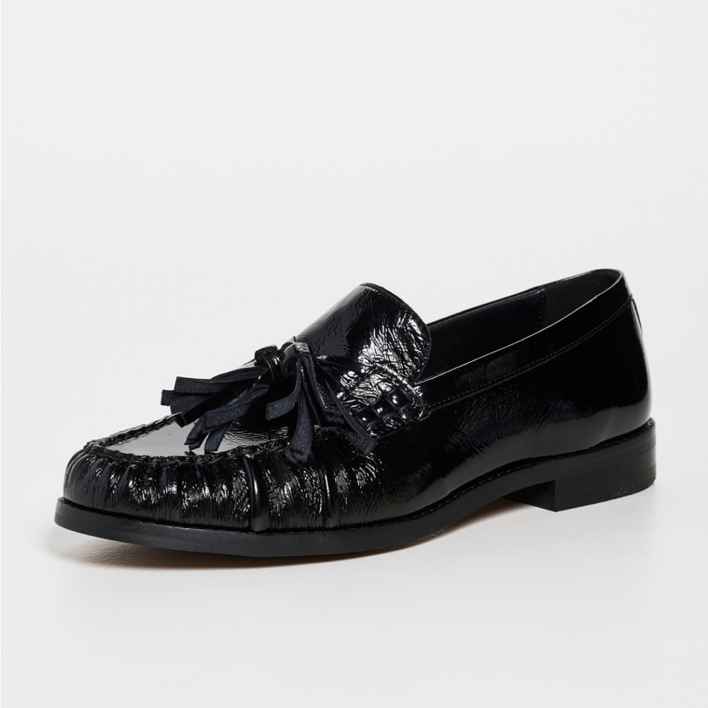 ALOHAS Marietta Onyx Black Tassel Loafers NEW IN BOX